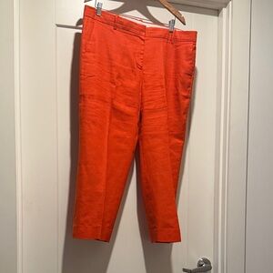 J. Crew Orange Cropped Pants